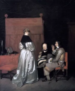 Indoor Prints: Paternal Admonition, 1654-1655. Artist: Gerard Terborch II