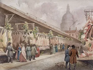 Carcass Prints: Paternoster Square, London, c1860