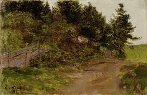 Jarnefelt Eero Prints: Path in the Forest, 1887. Creator: Eero Jarnefelt