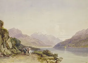 Cox David Prints: The Path By The Lake/ Ben Voirlich, 1836. Creator: David Cox the Younger