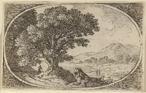Path to Left of a Large Tree and a Stump. Creator: Herman van Swanevelt