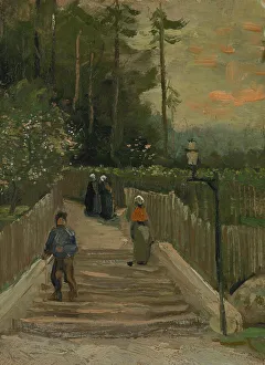 Path in Montmartre, 1886. Creator: Gogh, Vincent, van (1853-1890)
