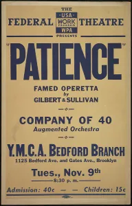 Sullivan Arthur Prints: Patience, New York, [1930s]. Creator: Unknown