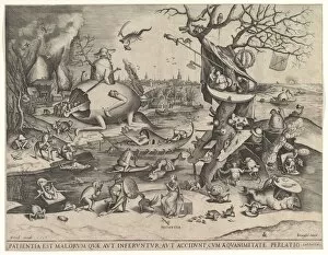 Aquatic Life Collection: Patience (Patientia), 1557. Creator: Pieter van der Heyden