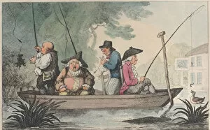 Rowlandson Collection: Patience in a Punt, 1811. 1811. Creator: Thomas Rowlandson