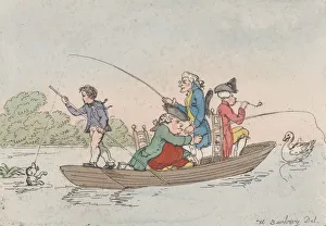 Bunbury Collection: Patience in a Punt, ca. 1803. ca. 1803. Creator: Thomas Rowlandson