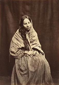 Madhouse Prints: Patient, Surrey County Lunatic Asylum, 1850-55. Creator: Hugh Welch Diamond
