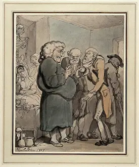 Obesity Prints: Patients consulting an obese quack, 1807. Creator: Thomas Rowlandson