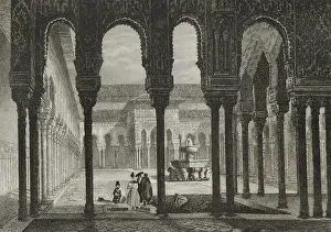Unesco Prints: Patio and Fountain of the Lions