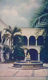 California Pacific International Gallery: Patio of the House of Hospitality, c1935