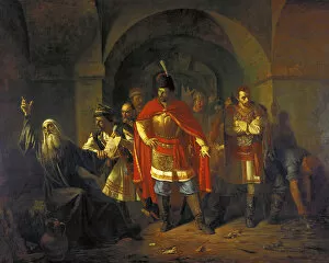 Images Dated 9th February 2011: Patriarch Hermogenes refusing to bless the Poles, 1860
