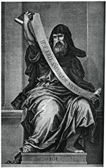 Bartolommeo Prints: The Patriarch Job, 15th century, (1870)