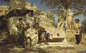 The patricians siesta, 1881. Artist: Siemiradzki, Henryk (1843-1902) The patricians siesta, 1881. Artist: Siemiradzki, Henryk (1843-1902)
