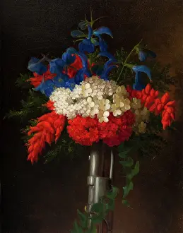 Oil On Board Prints: Patriotic Bouquet, 1861. Creator: George Henry Hall