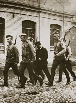 Repression Prints: A patrol hunting down suspects following the revolt at Vyborg, Russia, early 20th century