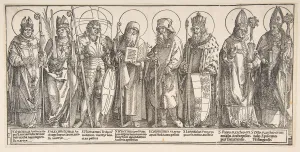 Metropolitan Mu Prints: The Patron Saints of Austria, 1515-17. Creator: Albrecht Durer