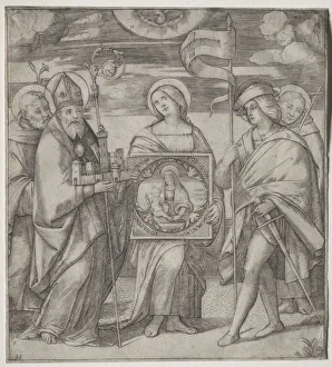 Patron Saints of Bologna, c. 1515-1520. Creator: Giacomo Francia (Italian, bef 1486-1557)