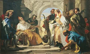 Giambattista 1696 1770 Prints: The Patron Saints of the Crotta Family. Artist: Tiepolo, Giambattista (1696-1770)