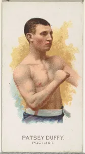 Lindner Eddy Claus Prints: Patsey Duffy, Pugilist, from Worlds Champions, Series 2 (N29) for Allen &amp