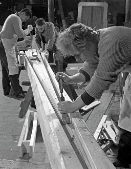 Chisel Prints: Pattern making for a rail junction, Stanley Works, Sheffield, South Yorkshire, 1964