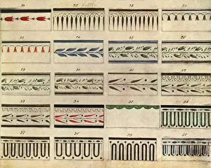 Stylised Prints: Patterns for tableware, late 18th century, (1944). Creator: Unknown