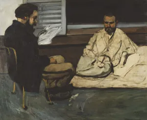 Paul 1839 1906 Collection: Paul Alexis reading to Emile Zola, 1869-1870