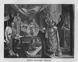 Longman Prints: Paul Before Felix, 1807, (1827). Creator: Thomas Cook