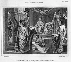 Tarsus Prints: Paul Before Felix, 18th century. Artist: DB Pyet