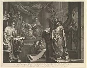 Trial Gallery: Paul Before Felix, February 5, 1752. Creator: Luke Sullivan