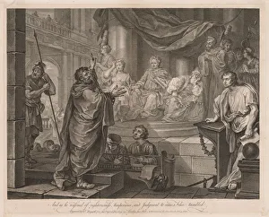 William Hogarth British Prints: Paul before Felix (Large Plate), 1752. Creator: William Hogarth (British, 1697-1764)