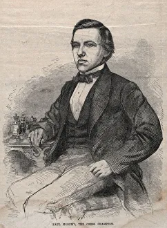 Winslow Homer American Prints: Paul Morphy, The Chess Champion, 1859. Creator: Winslow Homer (American, 1836-1910)