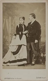 Demidov Prints: Paul Pavlovich Demidoff, 2nd Prince of San Donato (1839-1885), with his wife, Maria