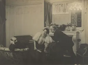 Paul Poujaud, Mme. Arthur Fontaine, and Degas, 1895. Creator: Edgar Degas