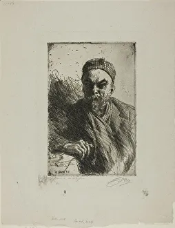 Intensity Prints: Paul Verlaine II, 1895. Creator: Anders Leonard Zorn