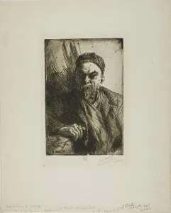 Paul Verlaine II, 1895. Creator: Anders Leonard Zorn
