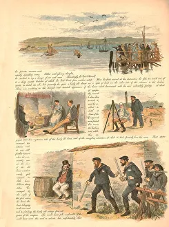 Smuggler Prints: Paul and Virginia or the very Last of the Smugglers, 1886. Creator: Randolph Caldecott