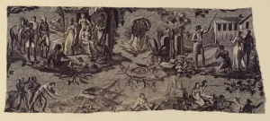Enslaved People Prints: Paul and Virginie Furnishing Fabric, Nantes, 1800 / 10. Creator: Unknown