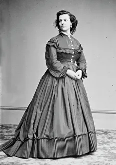 Pleated Prints: Pauline Cushman, between 1855 and 1865. Creator: Unknown