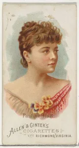 Worlds Beauties Prints: Pauline Hall, from Worlds Beauties, Series 1 (N26) for Allen & Ginter Cigarettes
