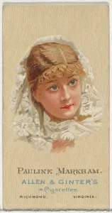 Burlesque Prints: Pauline Markham, from Worlds Beauties, Series 2 (N27) for Allen & Ginter Cigarettes