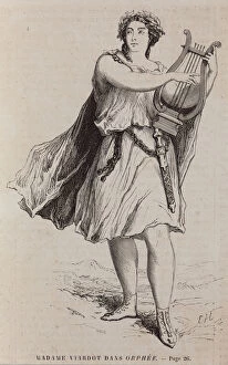 Pauline Viardot as Orfeo in the opera Orpheo ed Euridice by Ch, Gluck, 1890