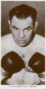Boxing Gloves Gallery: Paulino Uzcudun, Spanish boxer, 1938