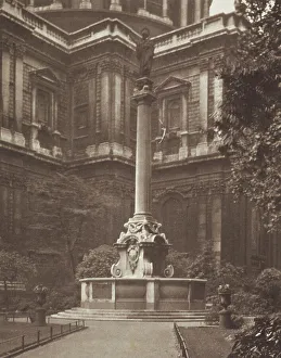 Photograph Album Prints: Paul's Cross. From the album: Photograph album - London, 1920s. Creator: Harry Moult