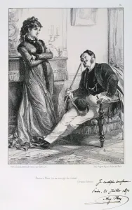 Shortage Prints: Pauvre Nini, tu as mange du chien!, Siege of Paris, 1871. Artist: Auguste Bry