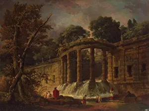 1760s Prints: Pavilion with a Cascade, 1767. Creator: Hubert Robert