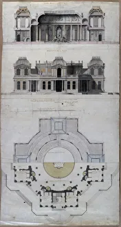 Le Blond Prints: Pavilion Water palace (Chateau d Eau) in Strelna