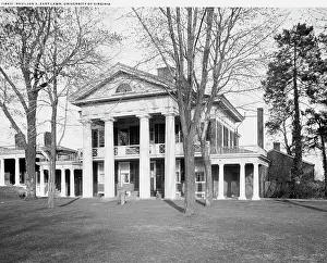 Dormitory Prints: Pavilion X, East Lawn, University of Virginia, between 1900 and 1906. Creator: Unknown
