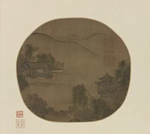 Pavilions by a mountain stream, Ming dynasty, 16th-17th century. Creator: Unknown Pavilions by a mountain stream, Ming dynasty, 16th-17th century. Creator: Unknown