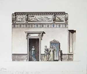 Pavlovsk Prints: The Pavlovsk Palace. Design for the dressing room