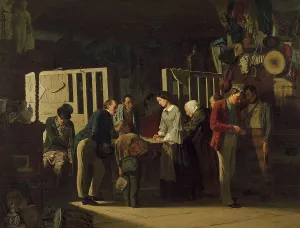 Clerk Prints: The Pawn Shop II, 1859. Creator: Carl Henrik Unker